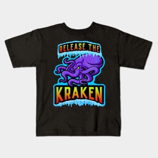 Release The Kraken Kids T-Shirt